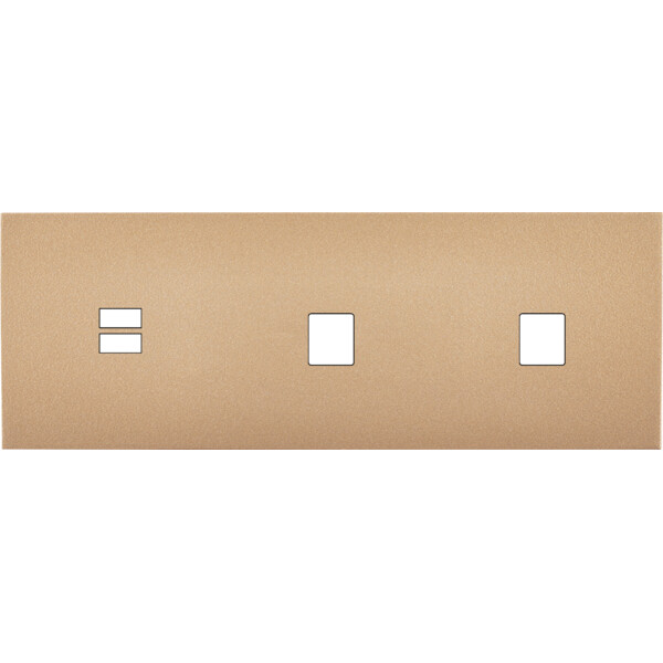 Façade désir doré mat triple horizontale u1 m1 m1 - Modelec - 331824