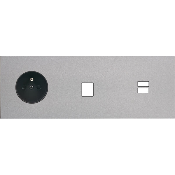 Façade désir alu mat triple horizontale pc m1 u1 - Modelec - 334822