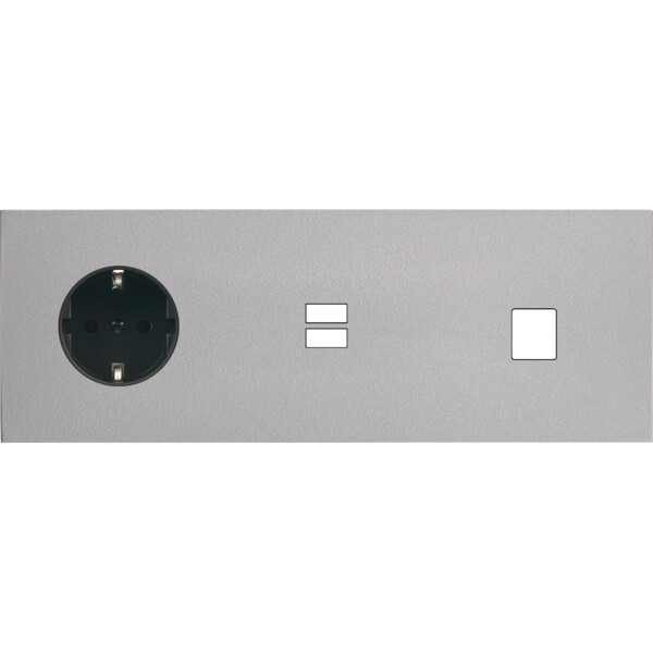 Façade désir alu mat triple horizontale pck u1 m1 - Modelec - 335822-K