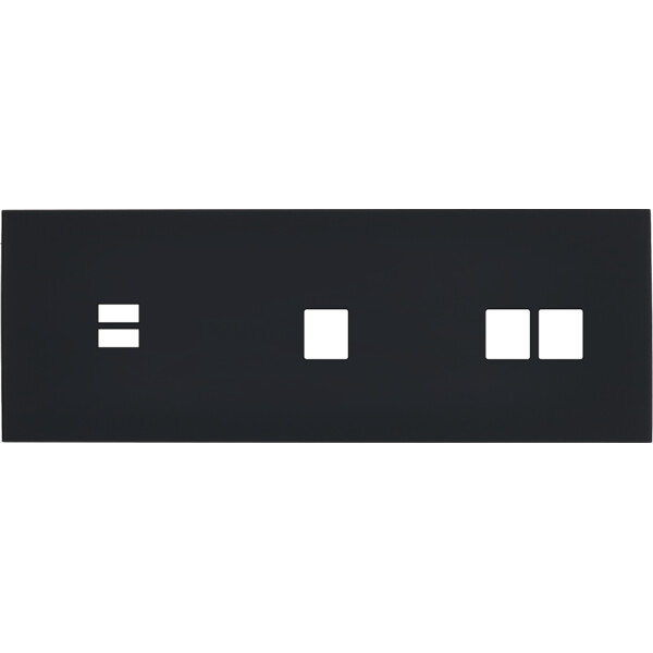 Façade désir noir mat triple horizontale u1 m1 m2 - Modelec - 340818