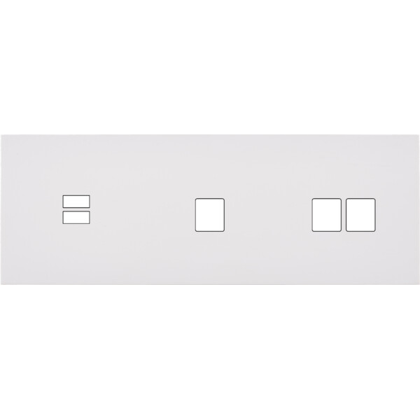 Façade désir blanc mat triple horizontale u1 m1 m2 - Modelec - 340820