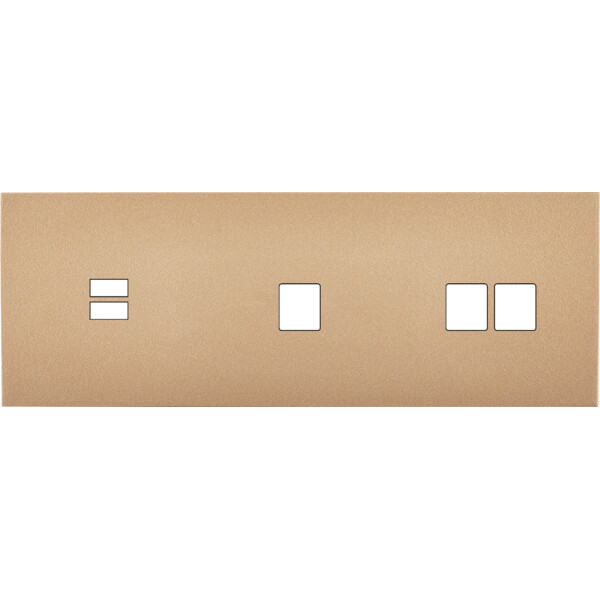 Façade désir doré mat triple horizontale u1 m1 m2 - Modelec - 340824