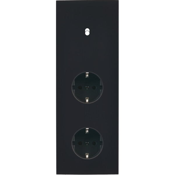 Façade désir noir mat triple verticale b1 pck pck - Modelec - 361818-K