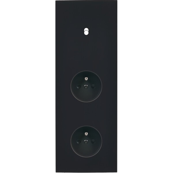 Façade désir noir mat triple verticale b1 pc pc - Modelec - 361818