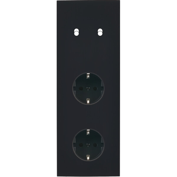 Façade désir noir mat triple verticale b2 pck pck - Modelec - 362818-K