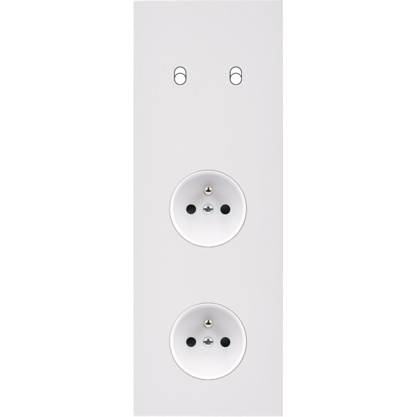 Façade désir blanc mat triple verticale b2 pc pc - Modelec - 362820