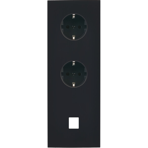 Façade désir noir mat triple verticale pck pck m1 - Modelec - 363818-K