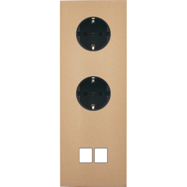 Façade désir doré mat triple verticale pck pck m2 - Modelec - 364824-K