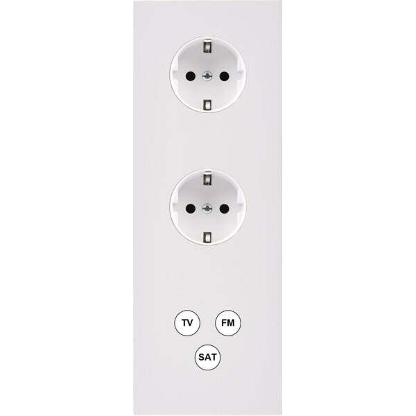 Façade désir blanc mat triple verticale pck pck c3 - Modelec - 365820-K