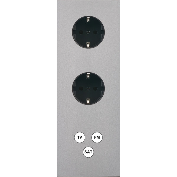 Façade désir alu mat triple verticale pck pck c3 - Modelec - 365822-K