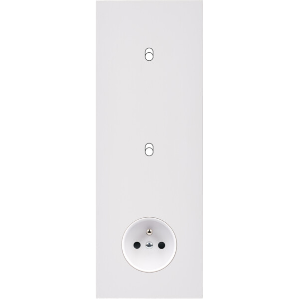 Façade désir blanc mat triple verticale 1 basculeur 1 basculeur pc - Modelec - 366820