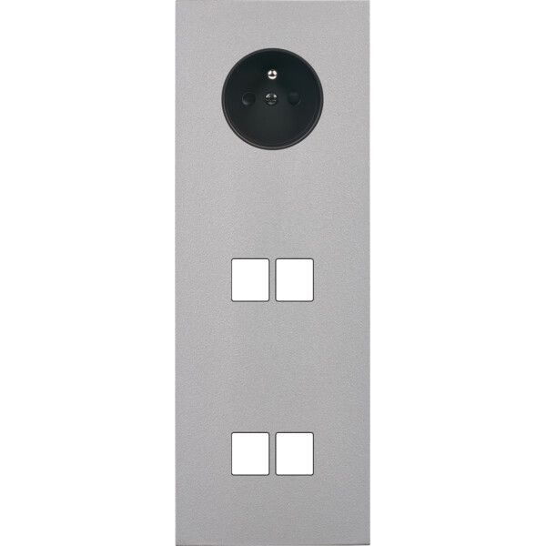 Façade désir alu mat triple verticale pc 2 medias 2 medias - Modelec - 367822