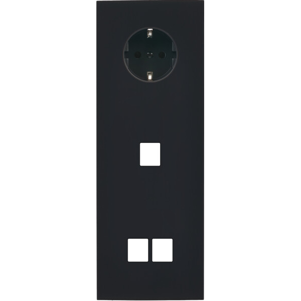 Façade désir noir mat triple verticale pck m1 m2 - Modelec - 368818-K