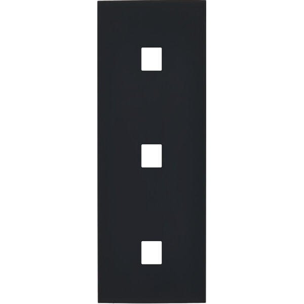 Façade désir noir mat triple verticale 1 media 1 media 1 media - Modelec - 370818