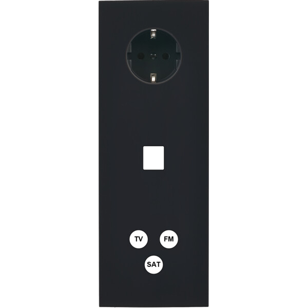 Façade désir noir mat triple verticale pck m1 c3 - Modelec - 374818-K