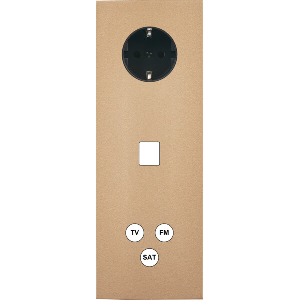 Façade désir doré mat triple verticale pck m1 c3 - Modelec - 374824-K
