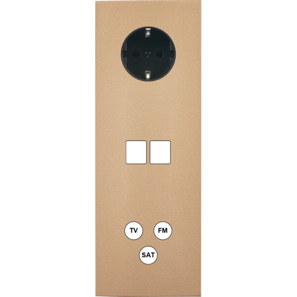 Façade désir doré mat triple verticale pck m2 c3 - Modelec - 375824-K