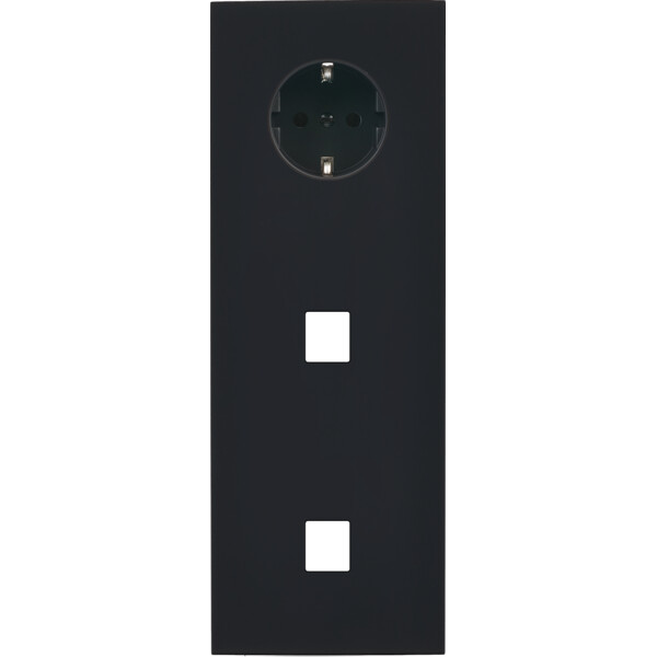 Façade désir noir mat triple verticale pck m1 m1 - Modelec - 376818-K