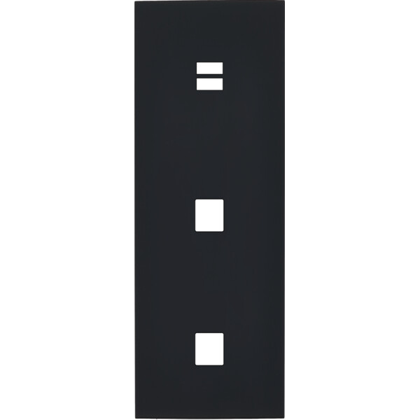 Façade désir noir mat triple verticale u1 m1 m1 - Modelec - 381818