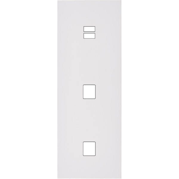 Façade désir blanc mat triple verticale u1 m1 m1 - Modelec - 381820