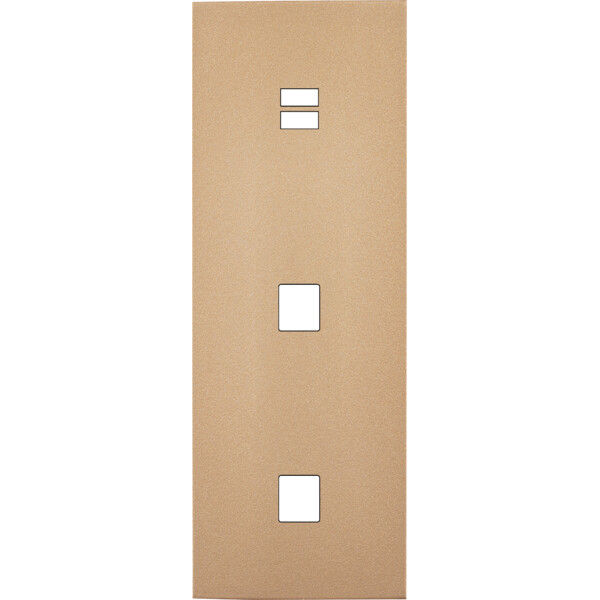 Façade désir doré mat triple verticale u1 m1 m1 - Modelec - 381824