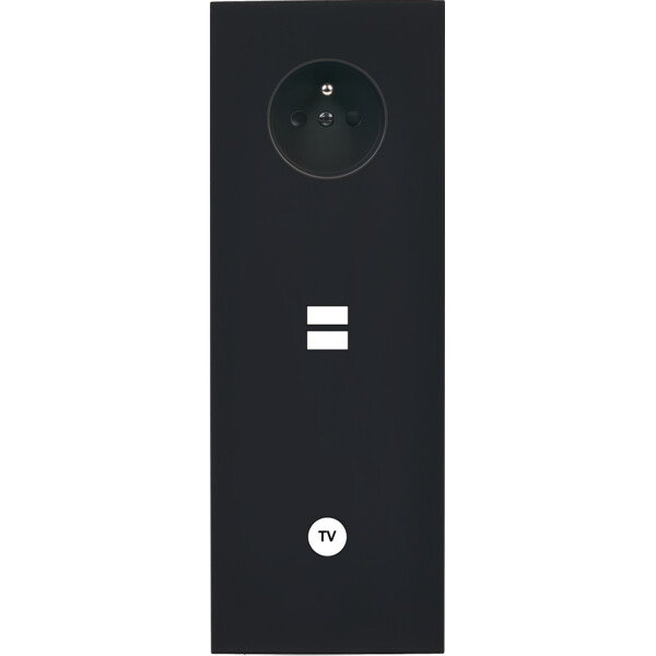 Façade désir noir mat triple verticale pc u1 c1 - Modelec - 382818