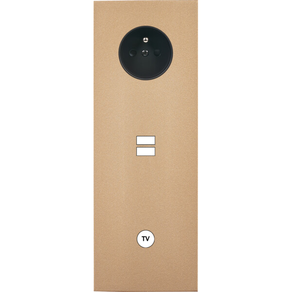 Façade désir doré mat triple verticale pc u1 c1 - Modelec - 382824