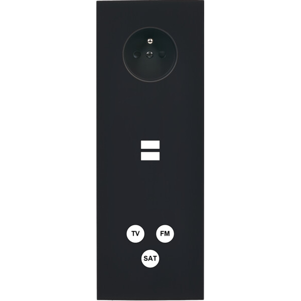 Façade désir noir mat triple verticale pc u1 c3 - Modelec - 383818