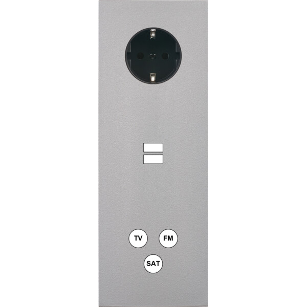 Façade désir alu mat triple verticale pck u1 c3 - Modelec - 383822-K