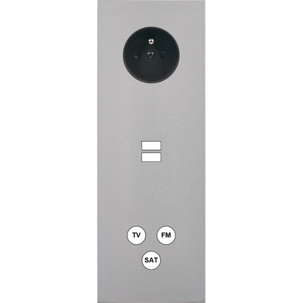 Façade désir alu mat triple verticale pc u1 c3 - Modelec - 383822
