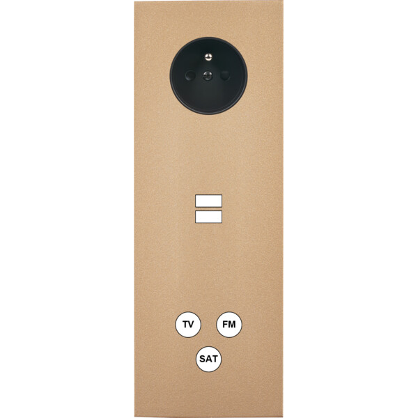 Façade désir doré mat triple verticale pc u1 c3 - Modelec - 383824