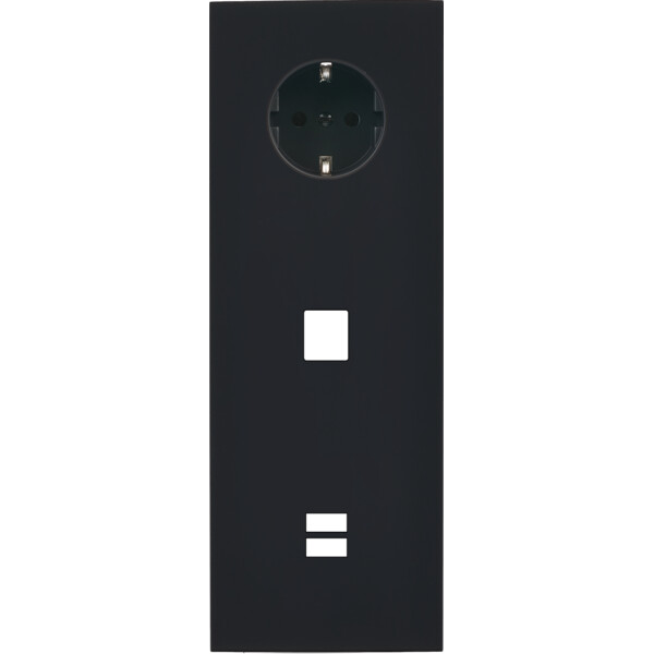 Façade désir noir mat triple verticale pck m1 u1 - Modelec - 384818-K