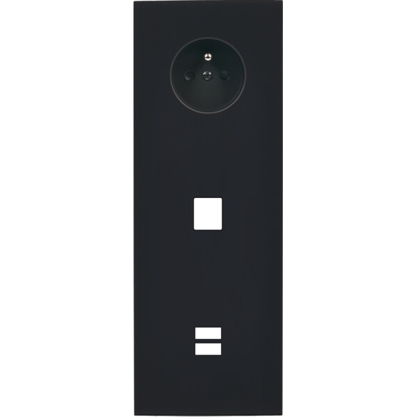 Façade désir noir mat triple verticale pc m1 u1 - Modelec - 384818