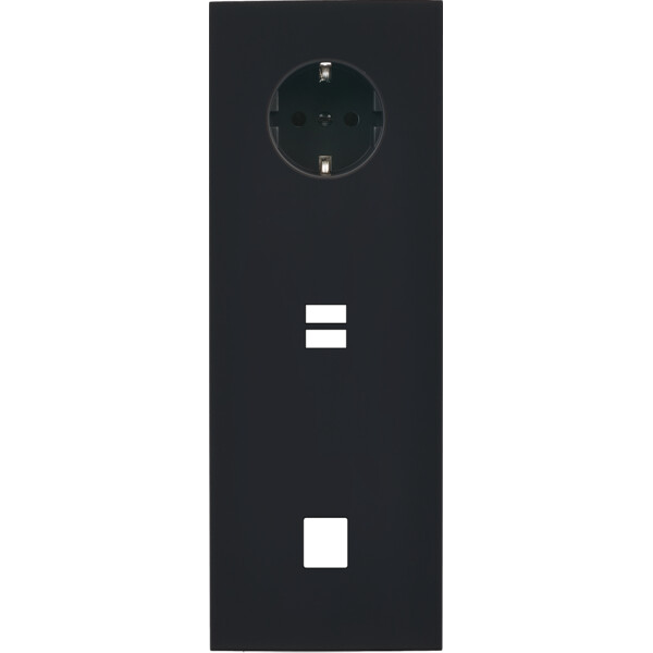 Façade désir noir mat triple verticale pck u1 m1 - Modelec - 385818-K