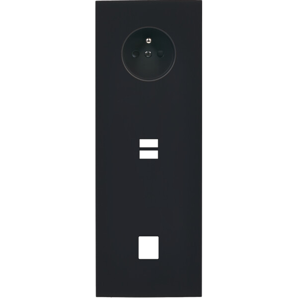 Façade désir noir mat triple verticale pc u1 m1 - Modelec - 385818