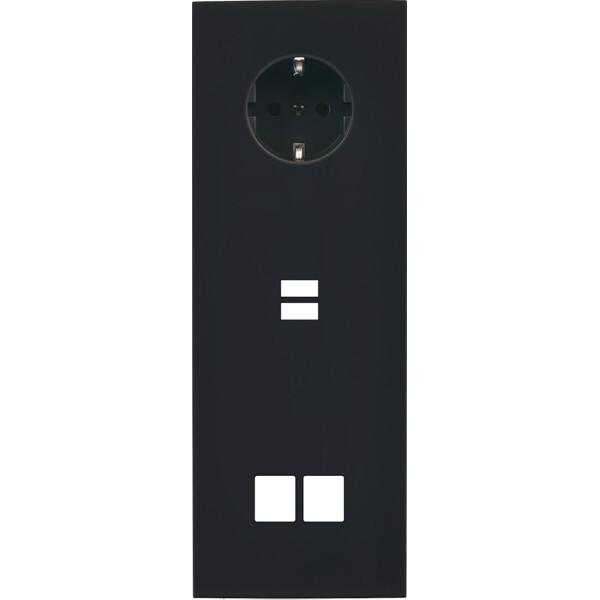 Façade désir noir mat triple verticale pck u1 m2 - Modelec - 386818-K