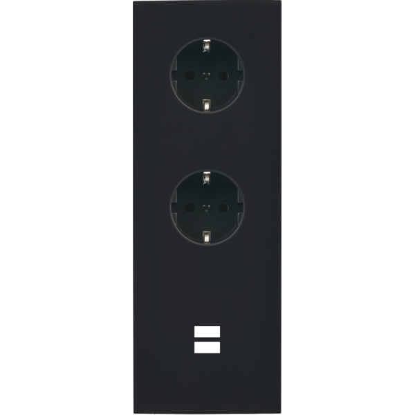 Façade désir noir mat triple verticale pck pck u1 - Modelec - 387818-K