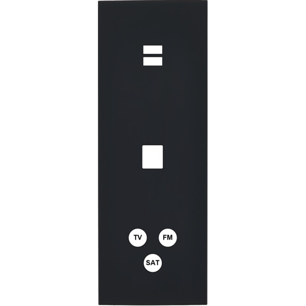 Façade désir noir mat triple verticale u1 m1 c3 - Modelec - 388818