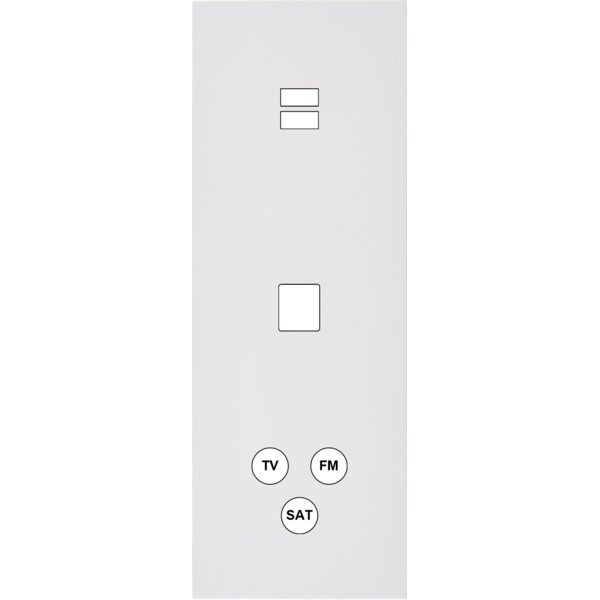 Façade désir blanc mat triple verticale u1 m1 c3 - Modelec - 388820