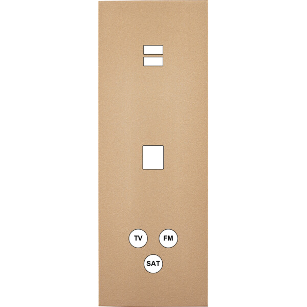 Façade désir doré mat triple verticale u1 m1 c3 - Modelec - 388824