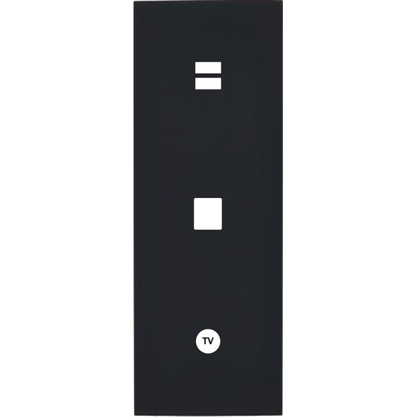 Façade désir noir mat triple verticale u1 m1 c1 - Modelec - 389818