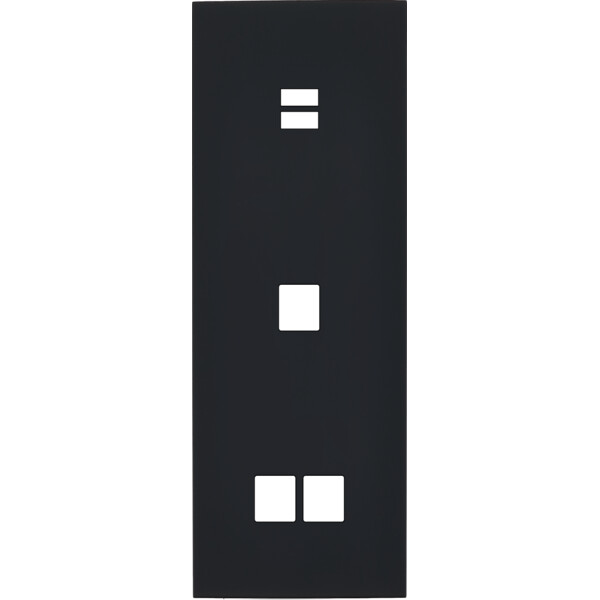 Façade désir noir mat triple verticale u1 m1 m2 - Modelec - 390818