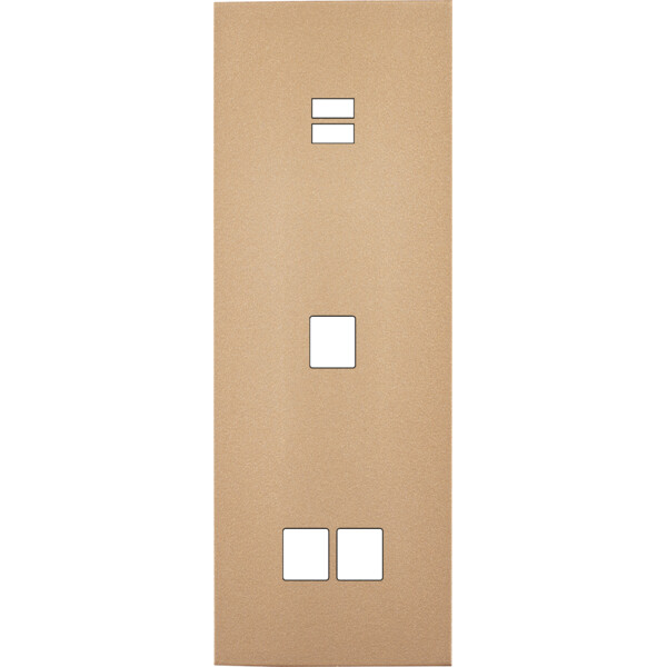 Façade désir doré mat triple verticale u1 m1 m2 - Modelec - 390824