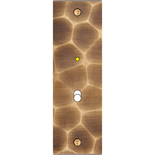 Façade fascination laiton onde etroite longue b1 + led à vis - Modelec - 105432-L