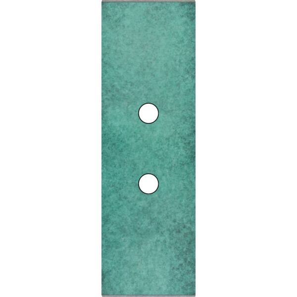 Façade fascination laiton jade étroite longue 2 push sans vis - Modelec - 122434M