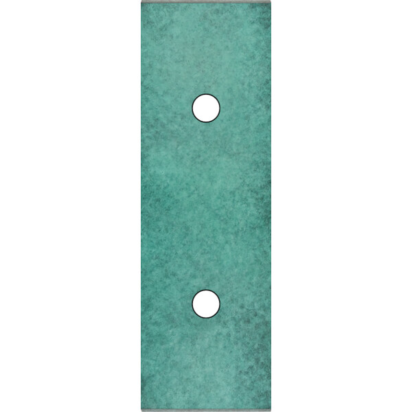 Façade fascination laiton jade étroite longue 2 push éloignés sans vis - Modelec - 126434M