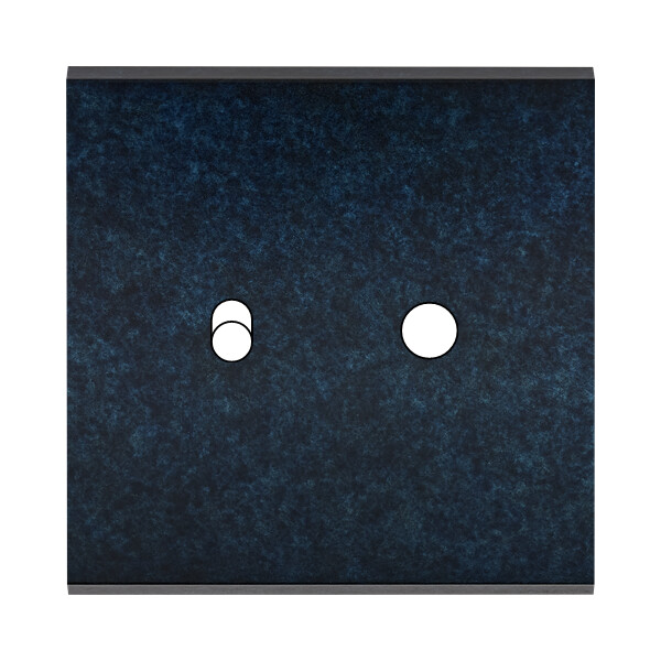 Façade fascination laiton ombre simple 1 basculeur + 1 push  - Modelec - 136439M