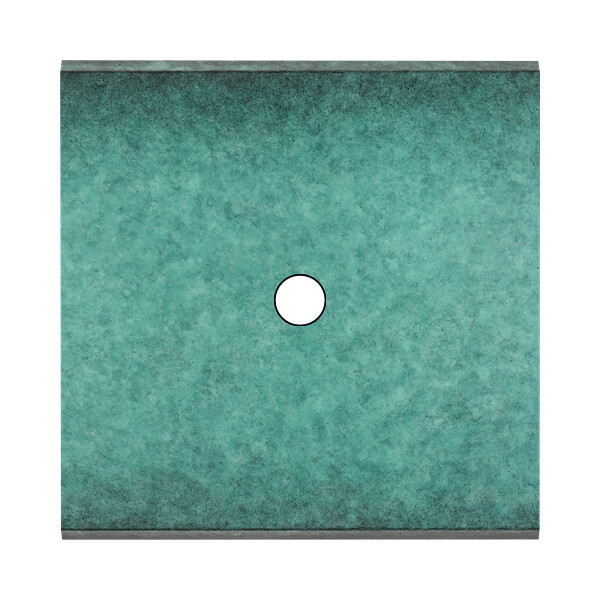 Façade fascination laiton jade simple 1 push sans vis - Modelec - 141434M