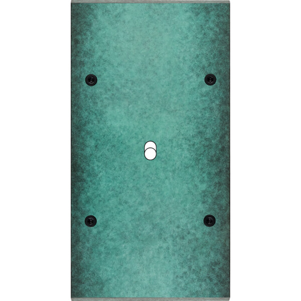 Façade fascination laiton jade double verticale 1 basculeur à vis - Modelec - 151434