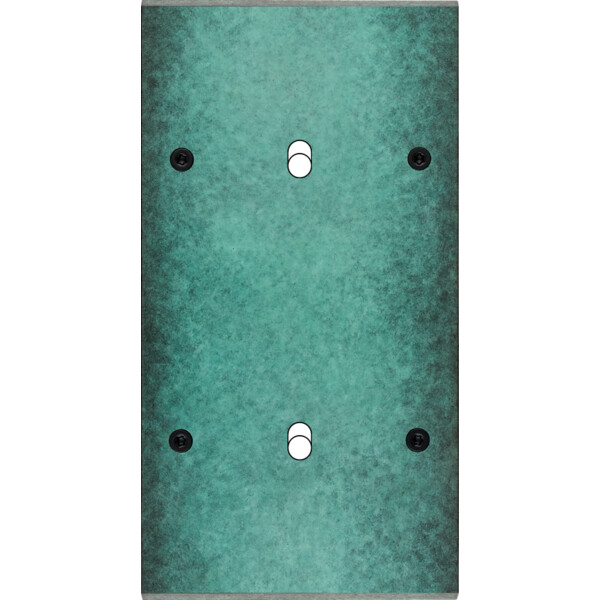 Façade fascination laiton jade double verticale 1 basculeur 1 basculeur à vis - Modelec - 152434